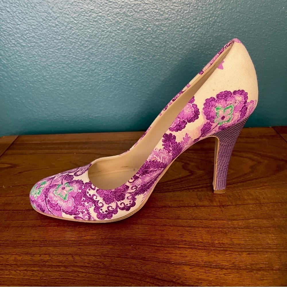 Burberry Purple Floral Heel